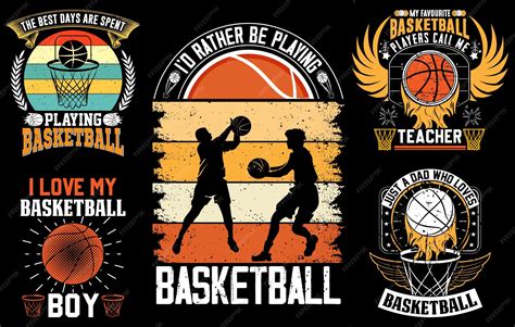 Premium Vector | Basketball t-shirt design bundle, basketball custom ...