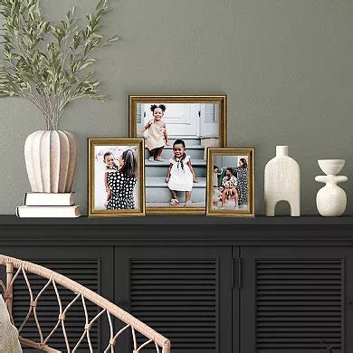 Belle Maison Brass Tone Beaded & Beveled Table Top Frame