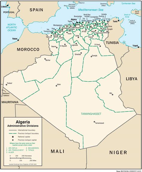 Detailed Clear Large Road Map Of Algeria Ezilon Maps