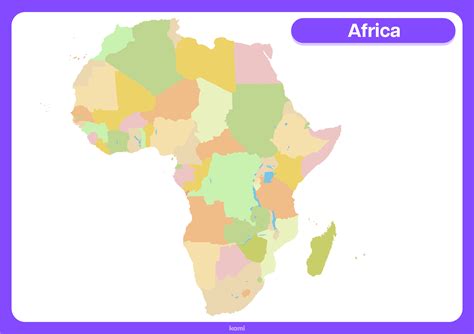 Blank Map Of Africa Color