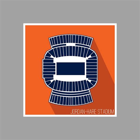 Larger Than Life Prints 762988934240 Poster Auburn Tigers - Jordan-Hare ...