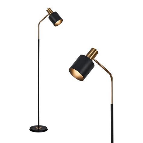 O'NEELDY Modern Industrial Floor Lamp 65" Black Standing Lamp, Black ...