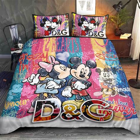 Dolce & Gabbana Mickey Style Merry Christmas Bedding Sets - Luxury ...