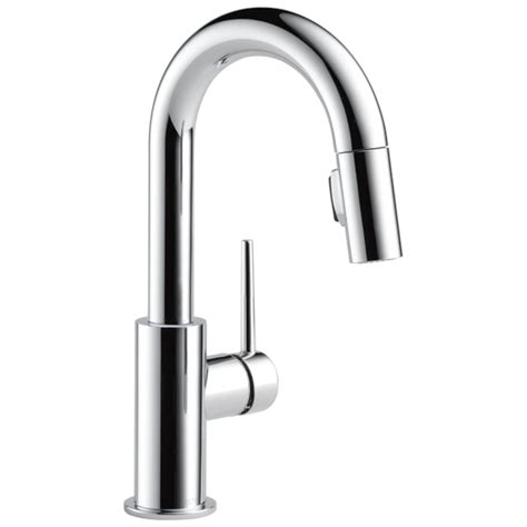 Delta Trinsic Chrome Single Handle Bar and Prep Kitchen Faucet with ...