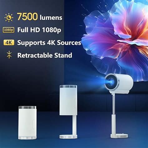 Smart Mini Portable Projectors Features Android 4K/1080P Support, WiFi ...