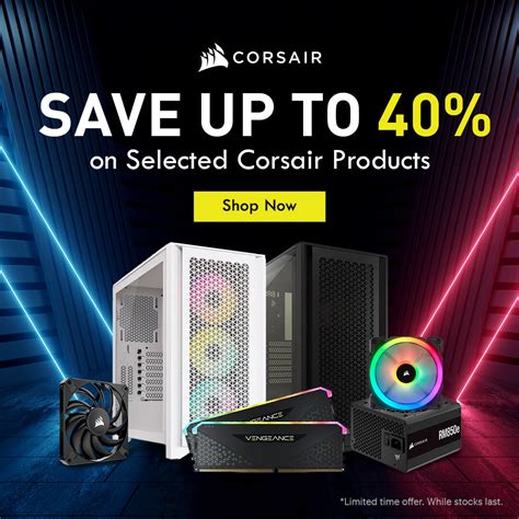 Corsair Holiday Season Sale 2025 | Save on PSUs, Cases, Cooling & RGB Fans