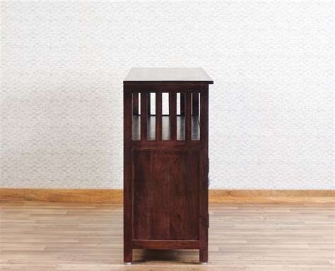 Kozhikode Sheesham Wood Three Door Kitchen Crockery Cabinet