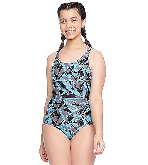 Buy Speedo Hyper Boom Allover Racerback Black-Bolt-Dove Grey Swimwear ...