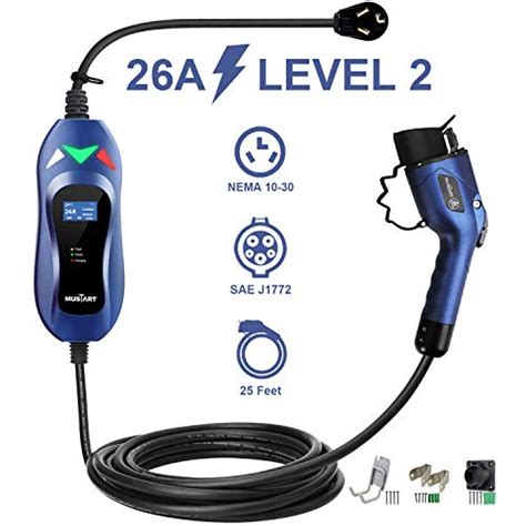 Buy MUSTART 40 Amp EV Charger, Delayed Charging and Adjustable Current ...