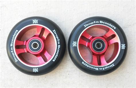 DIS 100mm Red 6-spoke Metal Core Scooter Wheels with India | Ubuy