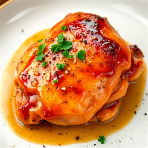 Honey Mustard Glazed Chicken Thigh Recipe | cookAIfood