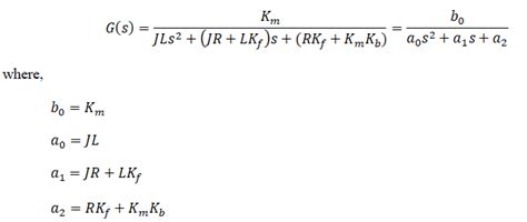 Determine the Pulse Transfer Function and State Space Model of the DC Motor