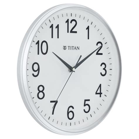Buy Online Titan 30cm White faced Silent Wall Clock for Modern Homes ...