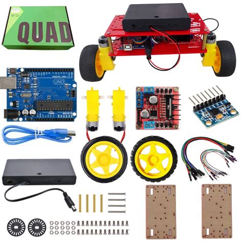 Quad Store DIY Self Balancing robot car kit compatible with Uno R3 ...