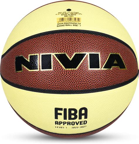 Nivia Leather Basketball, Size 7 (Multicolour) : Amazon.in: Sports ...