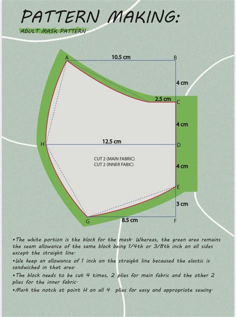 Image result for Easy Pattern for Mask Making