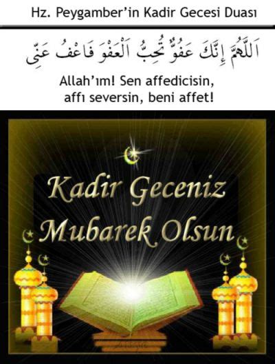 Mübarek Gün ve Geceler - Kadir Gecesi