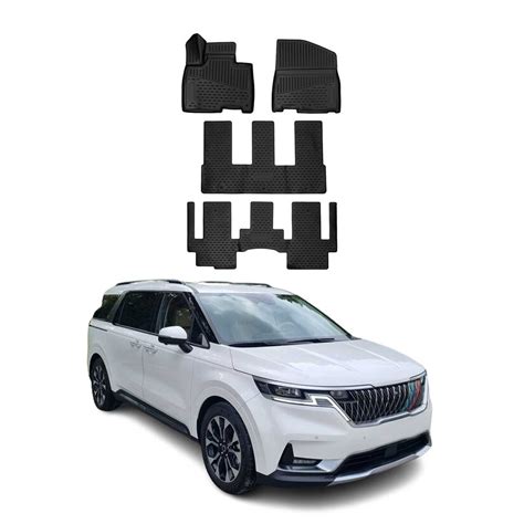 2022-2026 Kia Carnival Floor Mats Liners Full Set All Weather Black ...