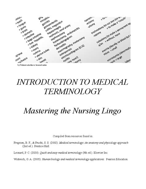 Medical Terminology - Module 4 - INTRODUCTION TO MEDICAL TERMINOLOGY ...