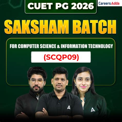 Cuet pg 2026 saksham batch for computer science and information ...