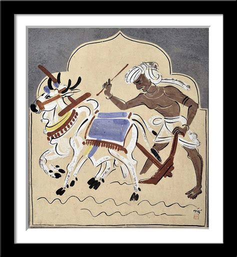 Tallenge - Nandalal Bose - Bengal School Indian Painting -Tiller Of The ...