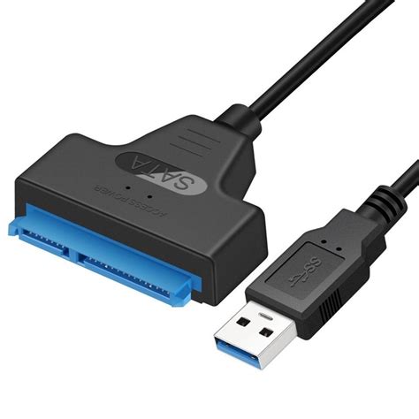 USB 3.0 SATA 2 Hard 22 Pins Disk Drive SSD HDD Adapter Connector Cable Lead - Walmart.com ...
