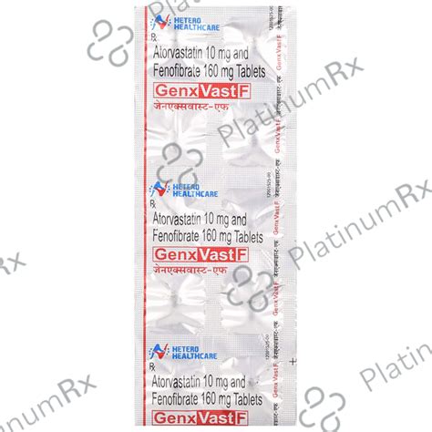 Genxvast F 10/160mg Tablet 10s Uses, Price, Side Effects | PlatinumRx