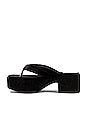 Jeffrey Campbell Luau Platform Sandal in Black Velvet | REVOLVE