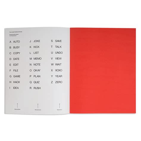 four letter notebook P – Rubberband Products