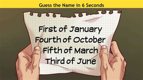 Picture Puzzle IQ Test: Can you guess the name of the person in 6 seconds?