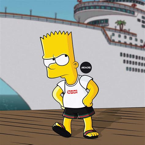 [100+] Supreme Bart Simpson Wallpapers | Wallpapers.com