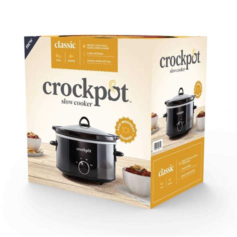 Crock-Pot 4 Quart Manual Slow Cooker - Home & Office Supplies on sale
