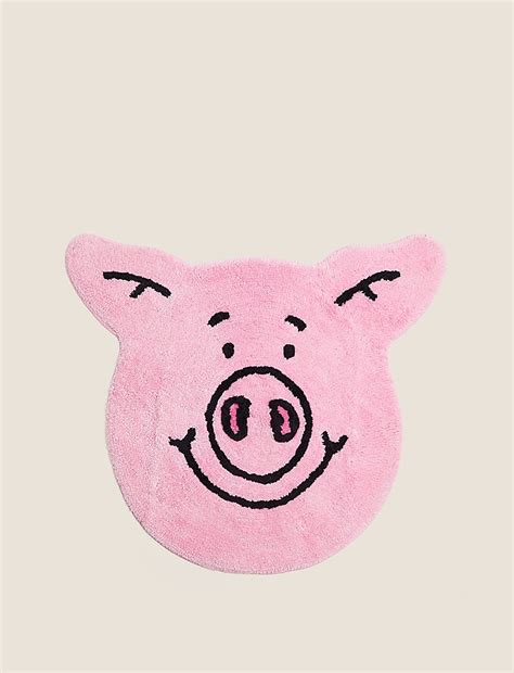 Buy Pure Cotton Percy Pig™ Bath Mat at Marks & Spencer