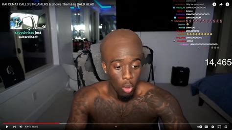 (34) KAI CENAT CALLS STREAMERS & Shows Them His BALD HEAD - YouTube ...