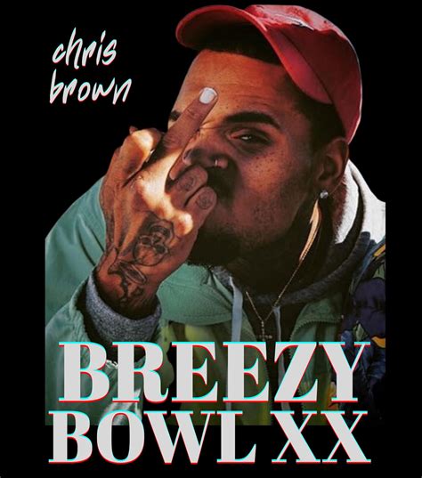 Chris Brown Middle Finger Vintage Png, Chris Brown Breezy Bowl XX Tour ...