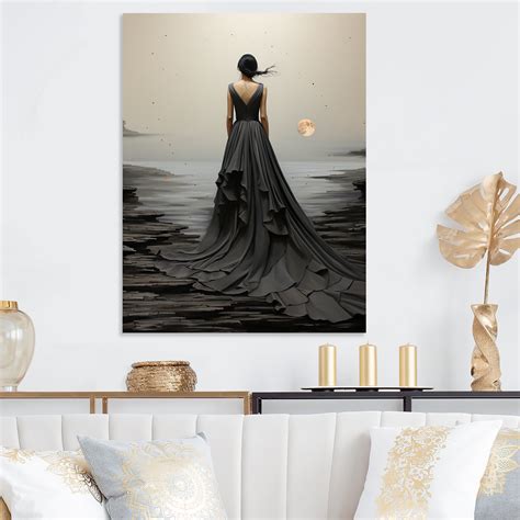Latitude Run® Oslo Obscure Grey Woman Dress III - Fashion Metal Art | Wayfair