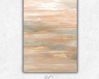 Jerusalem in Gold V.3 Abstract Landscape Judaica Art PRINT on Canvas ...