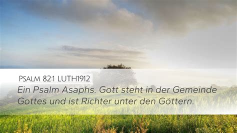 Psalm 82:1 LUTH1912 Desktop Wallpaper - Ein Psalm Asaphs. Gott steht in ...