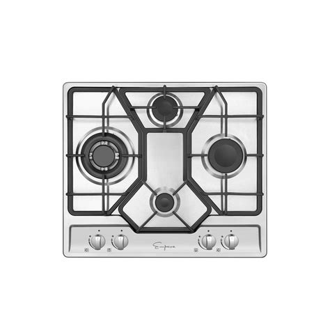 Buy 24 in. Gas Stove Cooktop 4 Italy Sabaf Sealed Burners in Stainless ...