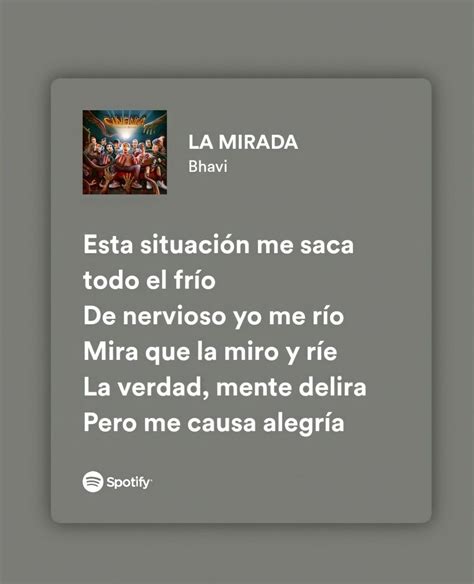 Bhavi, Louta, La mirada | Letras de canciones, Canciones, Frases de ...