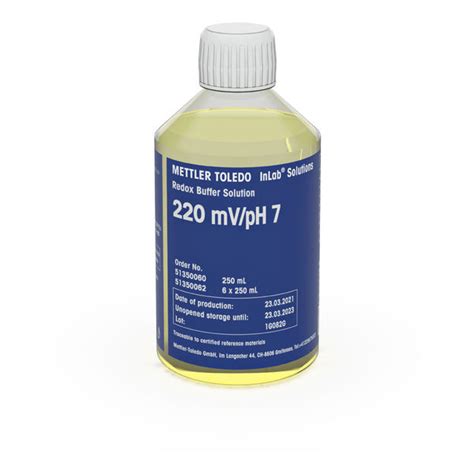 Redox buffer 220mV/pH7, 250mL - Overview - METTLER TOLEDO