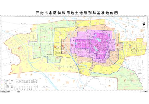 开封市市区特殊用地土地级别与基准地价图