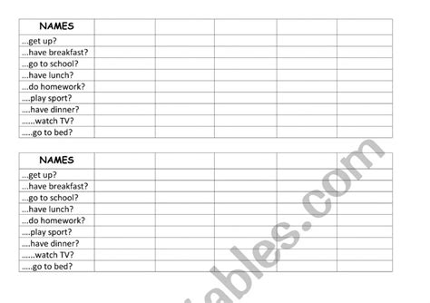 Routine Interview Worksheet 的图像结果