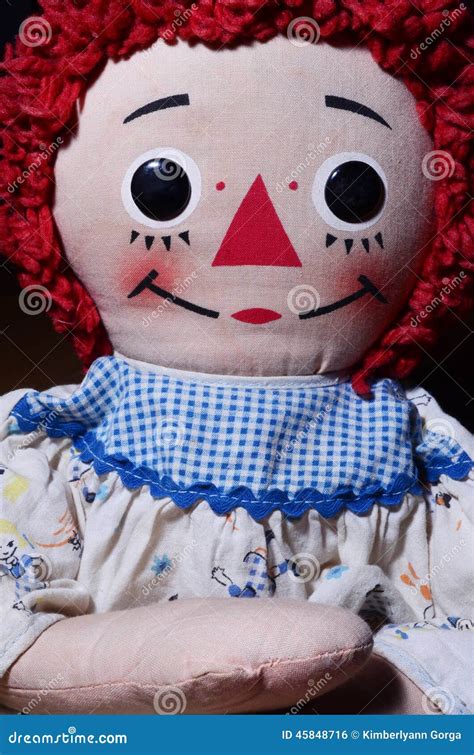 Antique Raggedy Ann editorial photo. Image of eyes, painted - 45848716