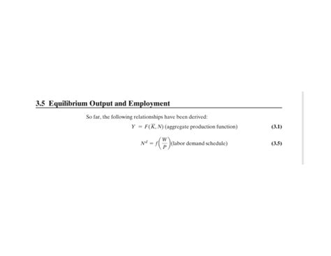 Equilibrium output and employment (1) - Macro Economics - Studocu