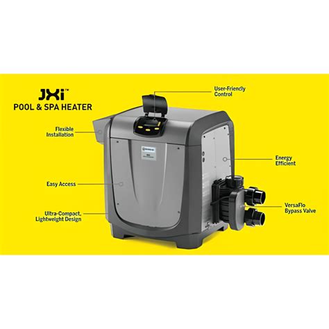JXI400NK Jandy Low NOx Natural Gas Pool Heater with VersFlo 399K BTU U