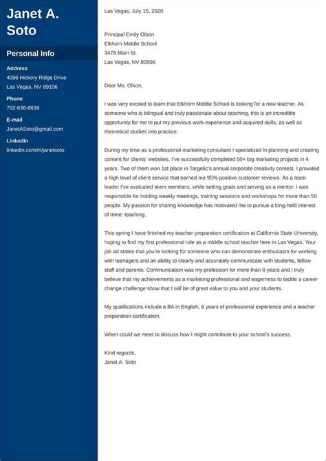 Image result for Cover Letter Examples