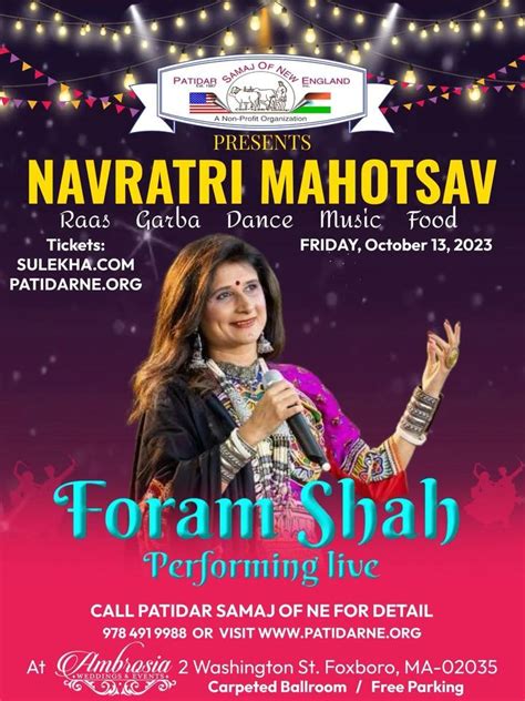NAVRATRI GARBA MAHOTSAV , Ambrosia Weddings & Events, Foxborough, 13 ...