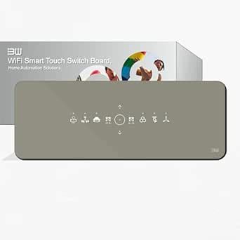 3W 6|8 Modular wifi smart touch switch board | 4 Lights, 1 Fan, 1 AC, 1 ...