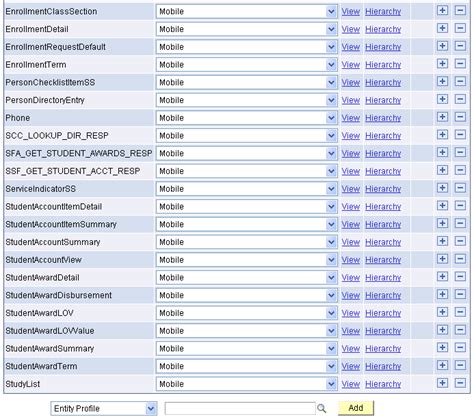 Setting Up Entity Profiles